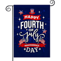July 4th Garden Flag, Patriotic Memorial Independence Day Flag, Double Sided Yard Flag 12x18 Inch for Home Decor Outdoor Decorations