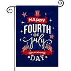 July 4th Garden Flag, Patriotic Memorial Independence Day Flag, Double Sided Yard Flag 12x18 Inch for Home Decor Outdoor Decorations