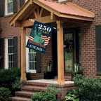 250 Years America House Flag - 250th Anniversary USA Patriotic Double-Sided Banner - Statue of Liberty & Fireworks Design 1776-2026 - Premium Linen
